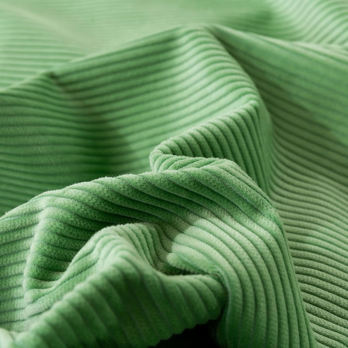 100% Soft Comfortable Cotton Corduroy Durable Doona Quilt Cover Set - Jade