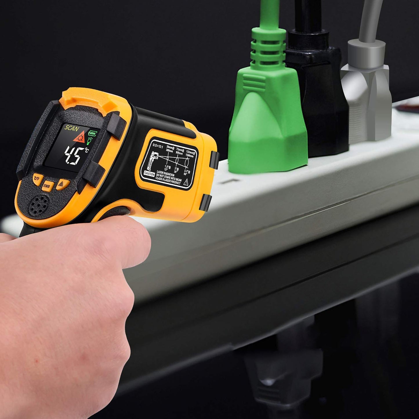 Non Contact Digital Laser Infrared Temperature Gun with Color Display