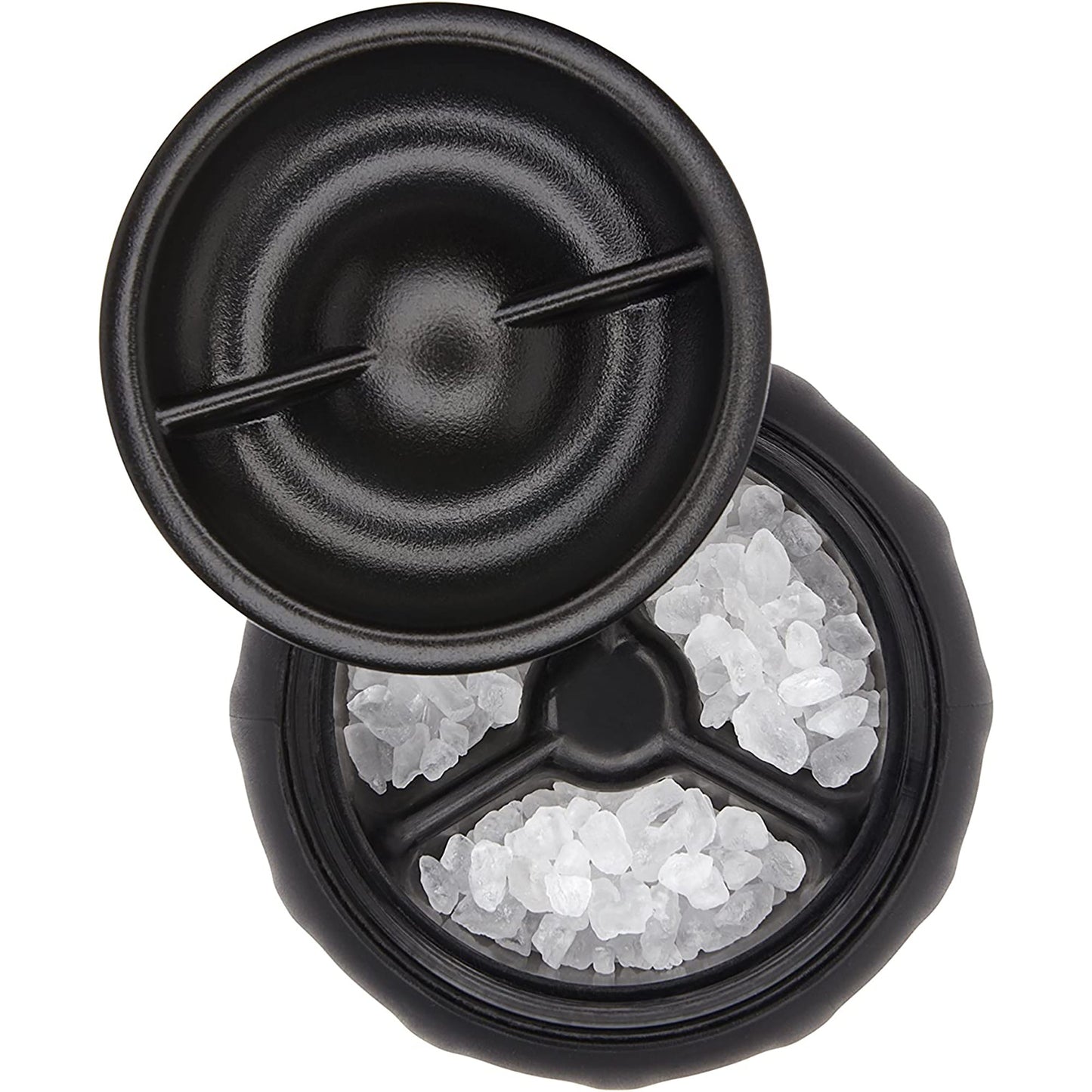 Stainless Steel Mess Free Salt Grinder - Black