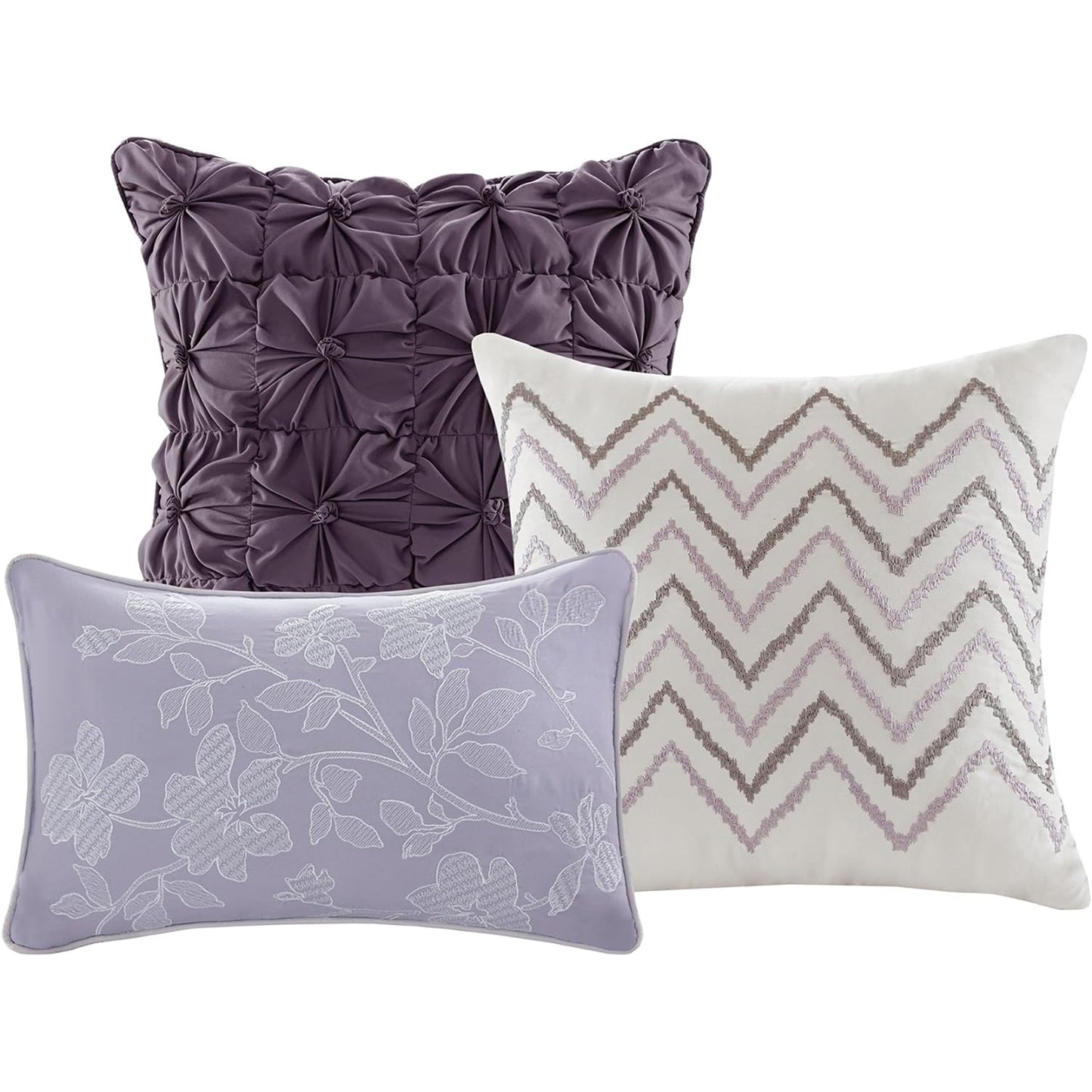 Lightweight Breathable Bedspread Coverlet Set - Floral Taupe