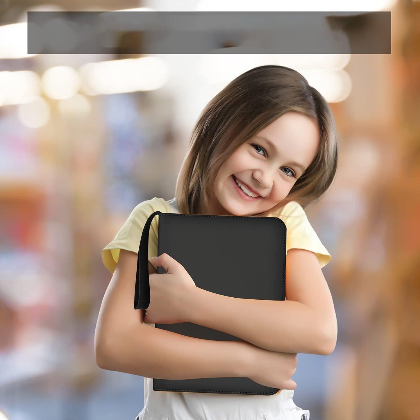 4-Pocket Pages Sleeves Card Binder Protector for PKMN Trading Cards 400 Pockets Card - Black