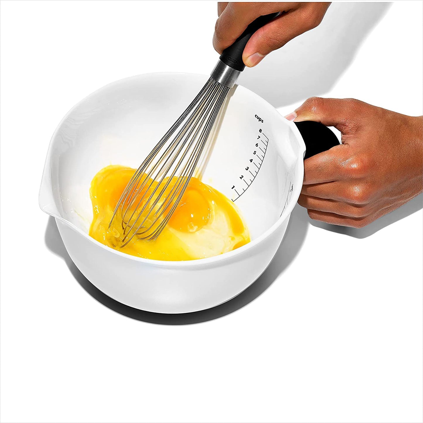 Mixing Batter Bowl with Handle - White