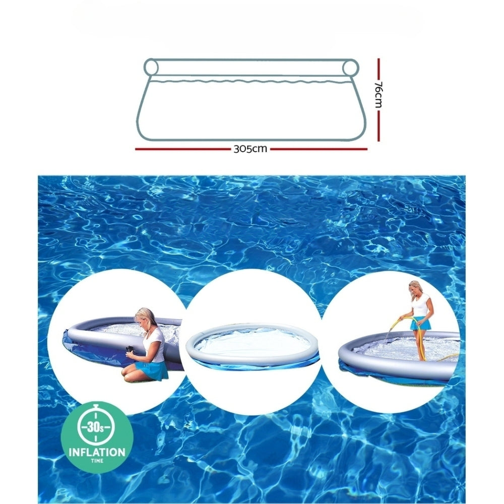 Above Ground Swimming Pool 305x76cm Fast Set Pool Family