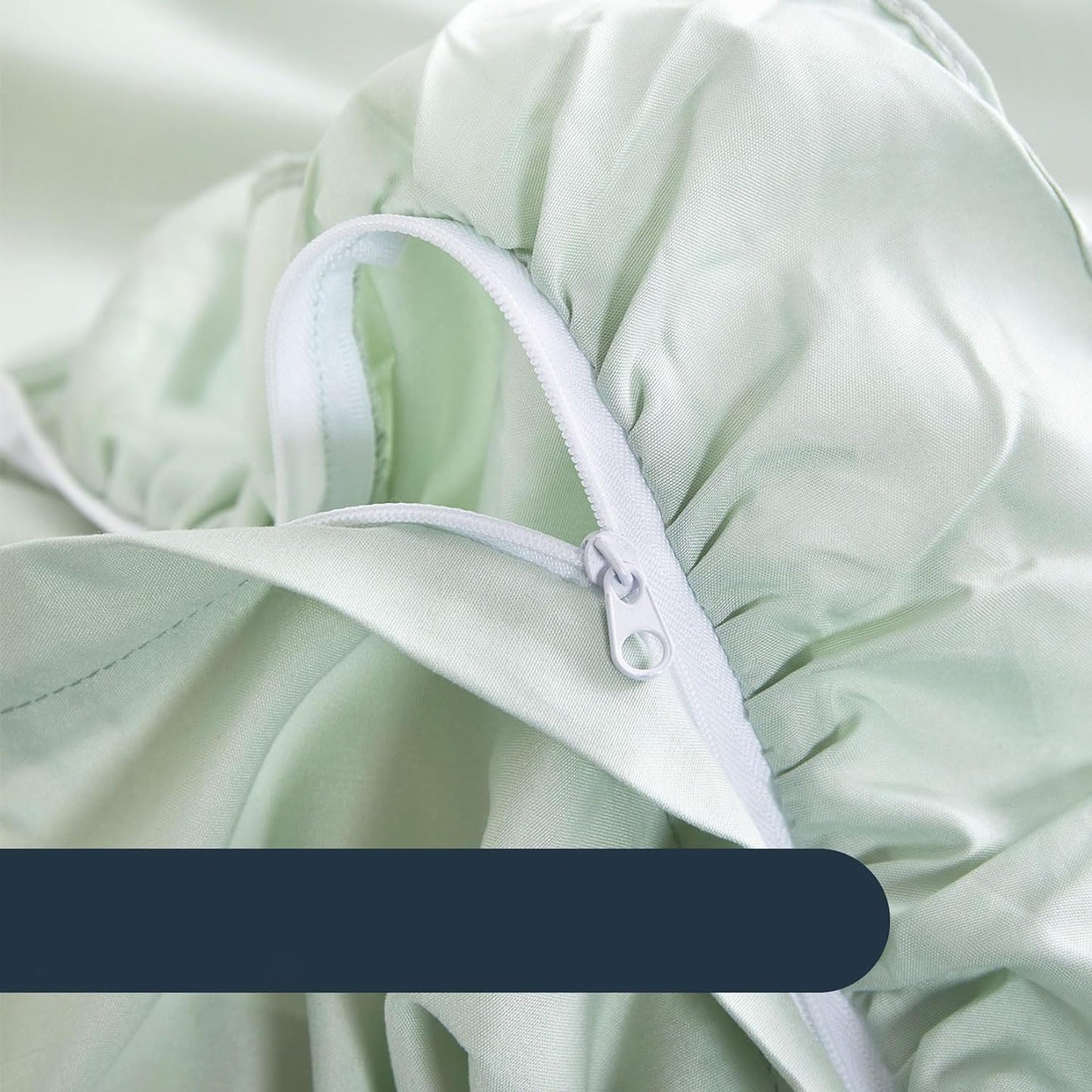 1000TC Ultra Soft Microfiber Duvet Doona Cover Quilt Cover Set - Sage Green