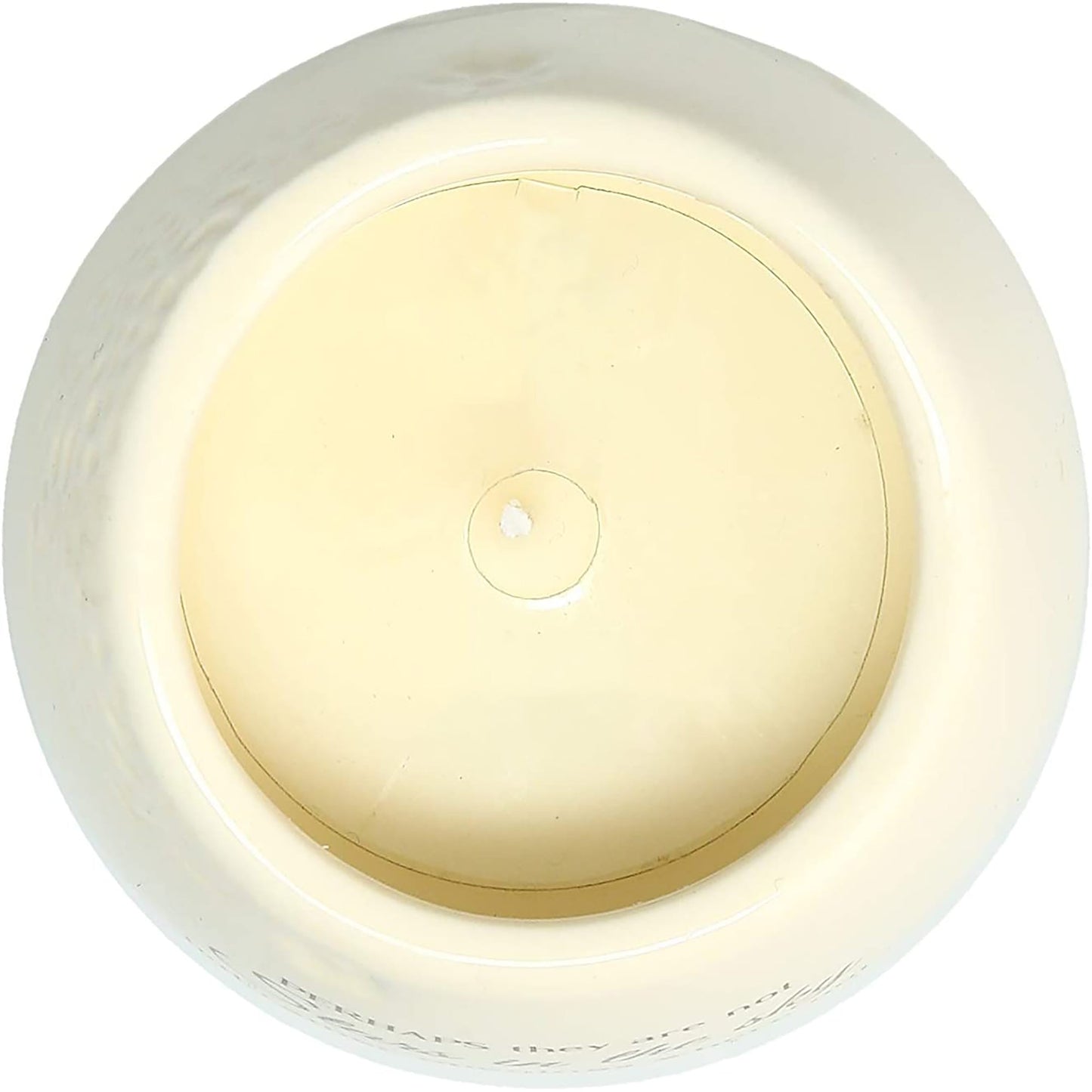 Soy Wax Filled Ceramic Vessel Candle Holder 8 oz - White