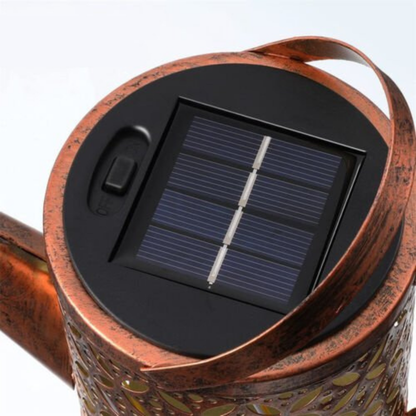 Solar LED Watering Can Fairy String Light Outdoor Garden Decor Waterfall Lamp