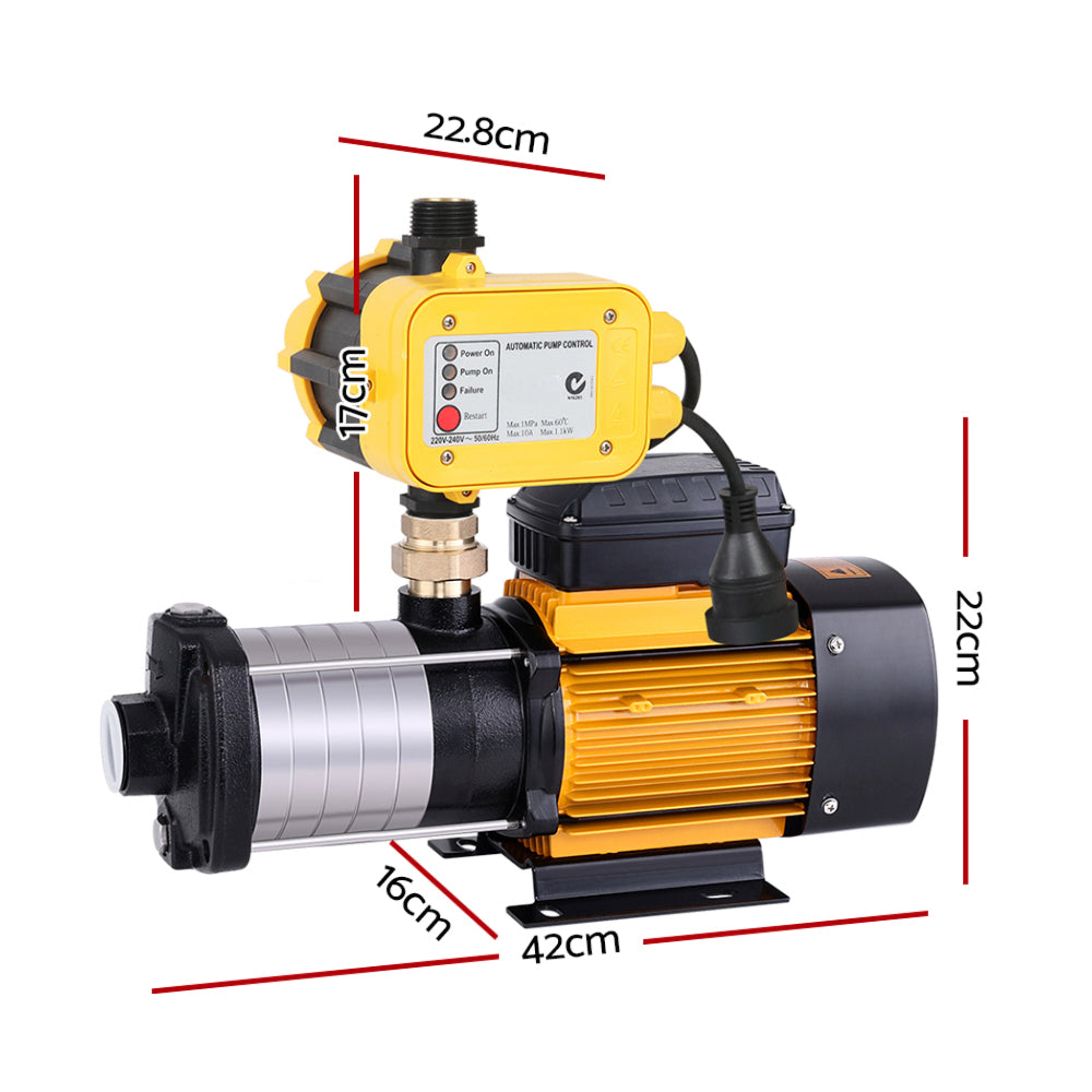 Multi Stage Water Pump Pressure Tank Garden Irrigation - 2500W