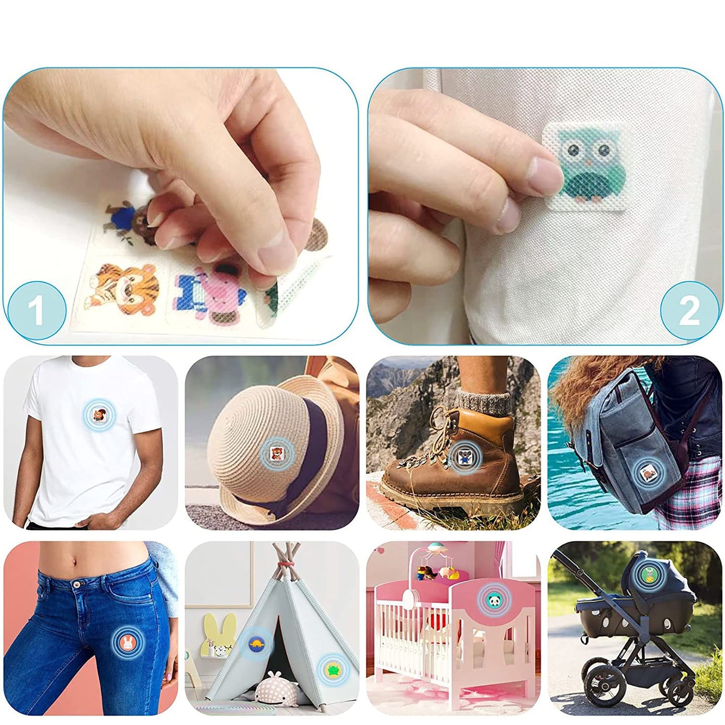 Natural Mosquito Patches for Kids and Adults with 5 Pack Mosquito Repellent Bracelets - 240 pcs