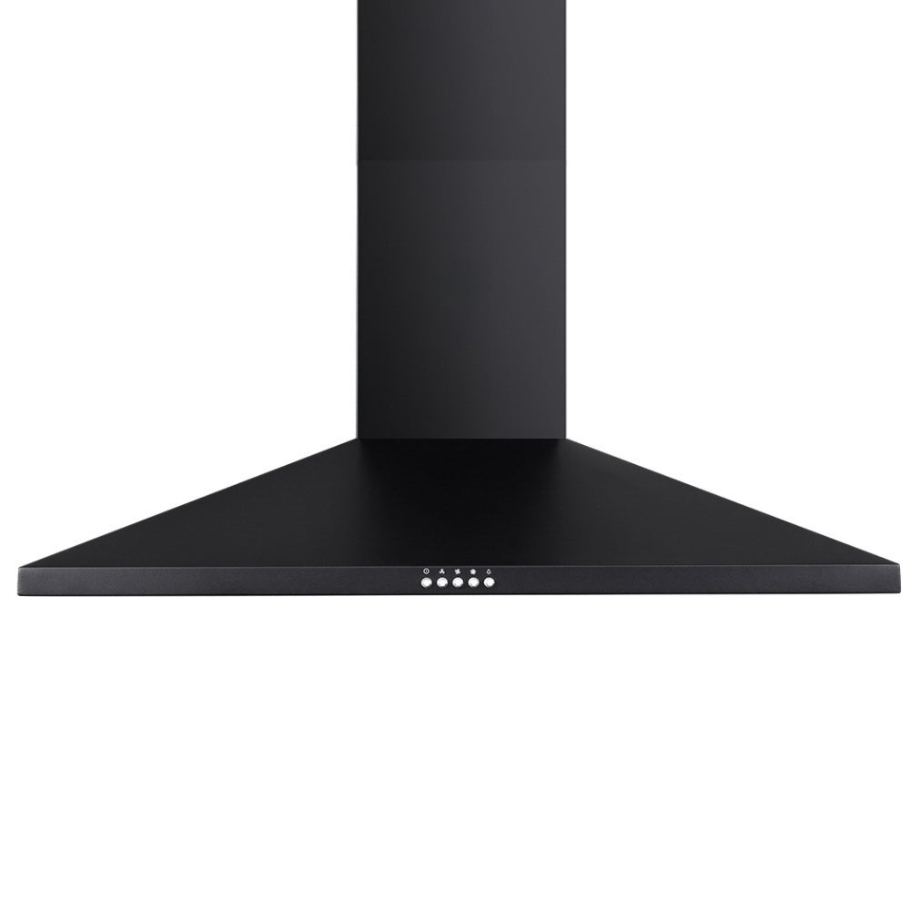 Range Hood Rangehood 90cm 900mm Kitchen Canopy LED Light Wall Mount Black
