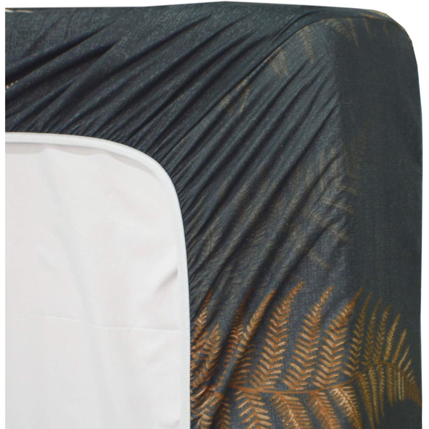 Soft and Lightweight Microfibre Deep Bed Sheet Set - Grey and Brown