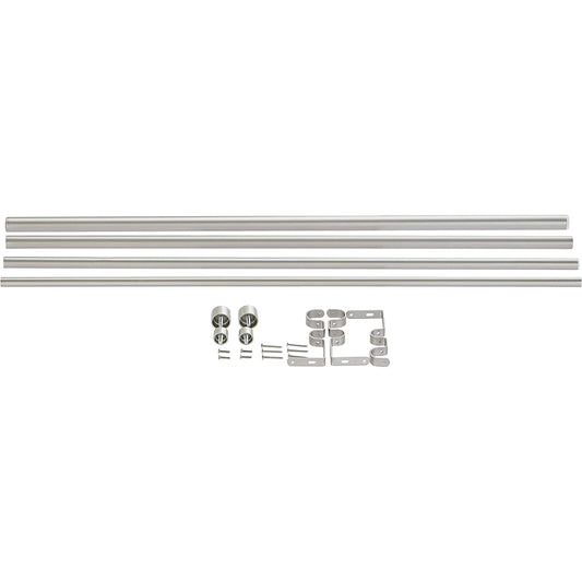 Eye Catching Metal Double Curtain Rod 36 to 72 - Nickel