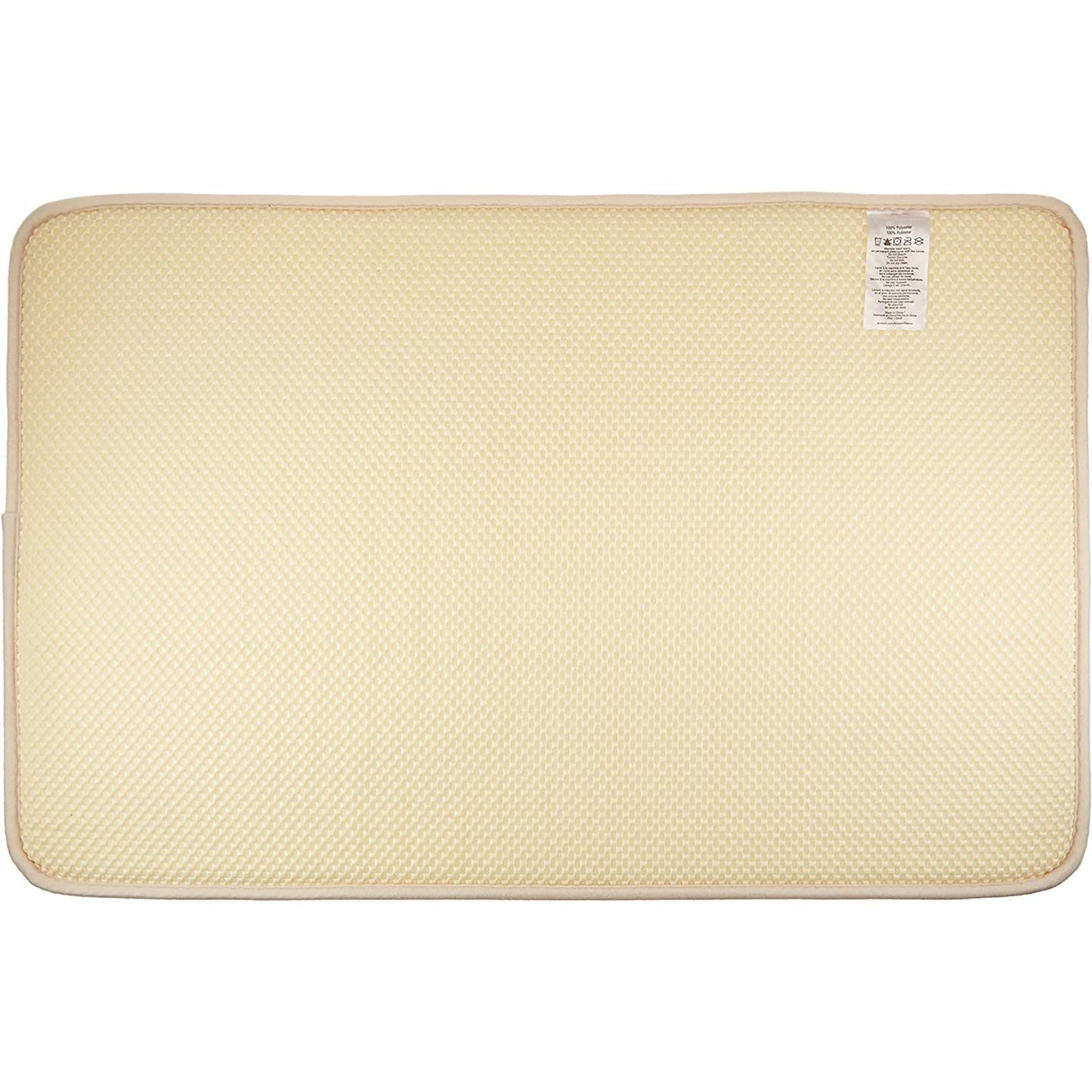 Non Slip Memory Foam Bath Mat  18 x 28 Inches - Beige