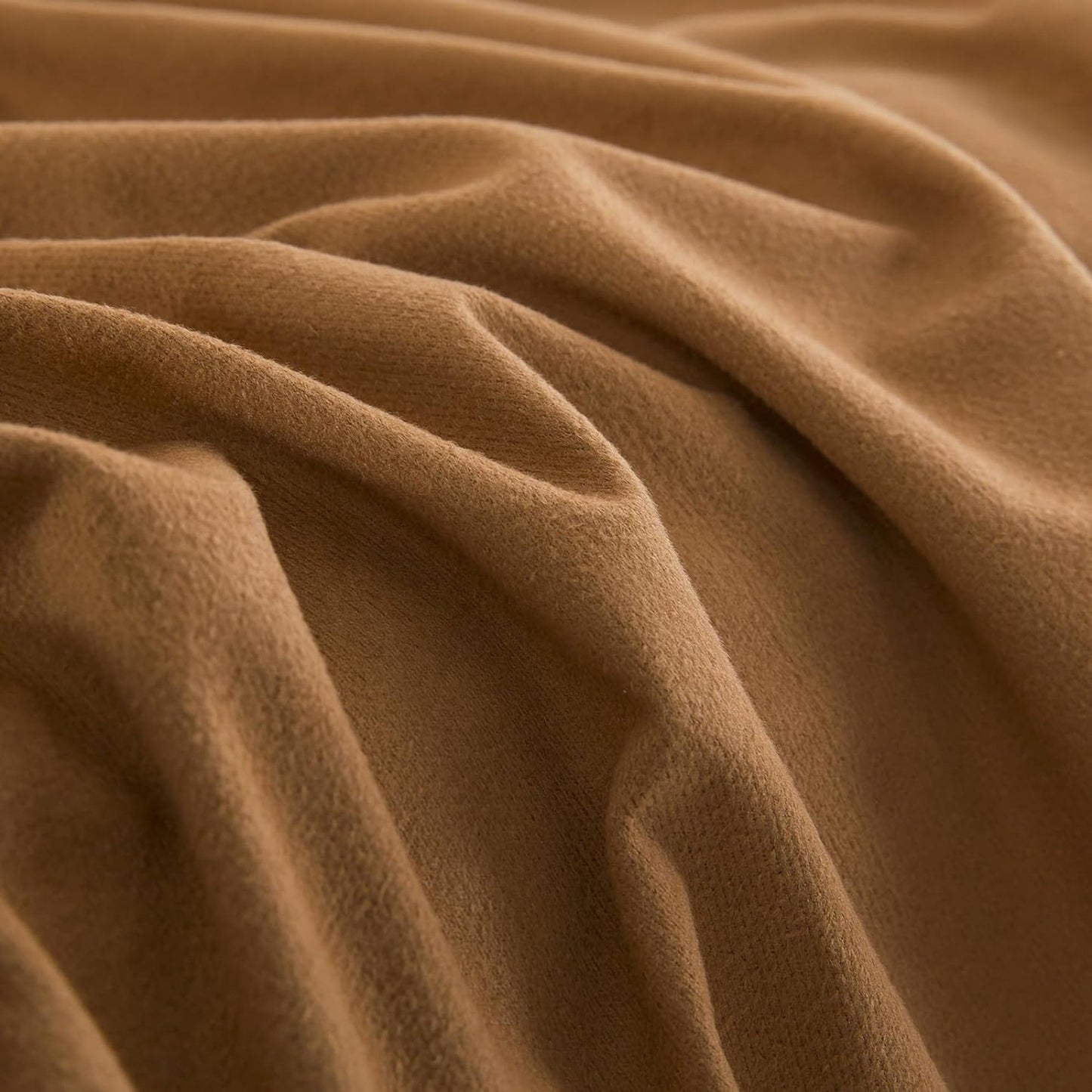 130 GSM Flannelette Soft Luxurious Micro Flannel Bed Sheet Set - Rust