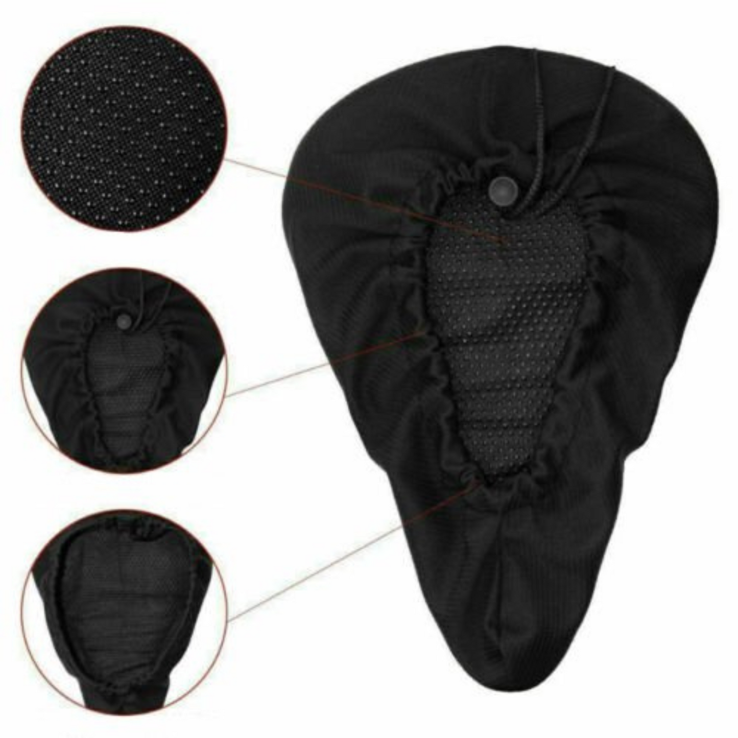 Extra Comfort Bike Saddle Seat Cover Soft Gel Pad Cushion for Bicycle Cycle