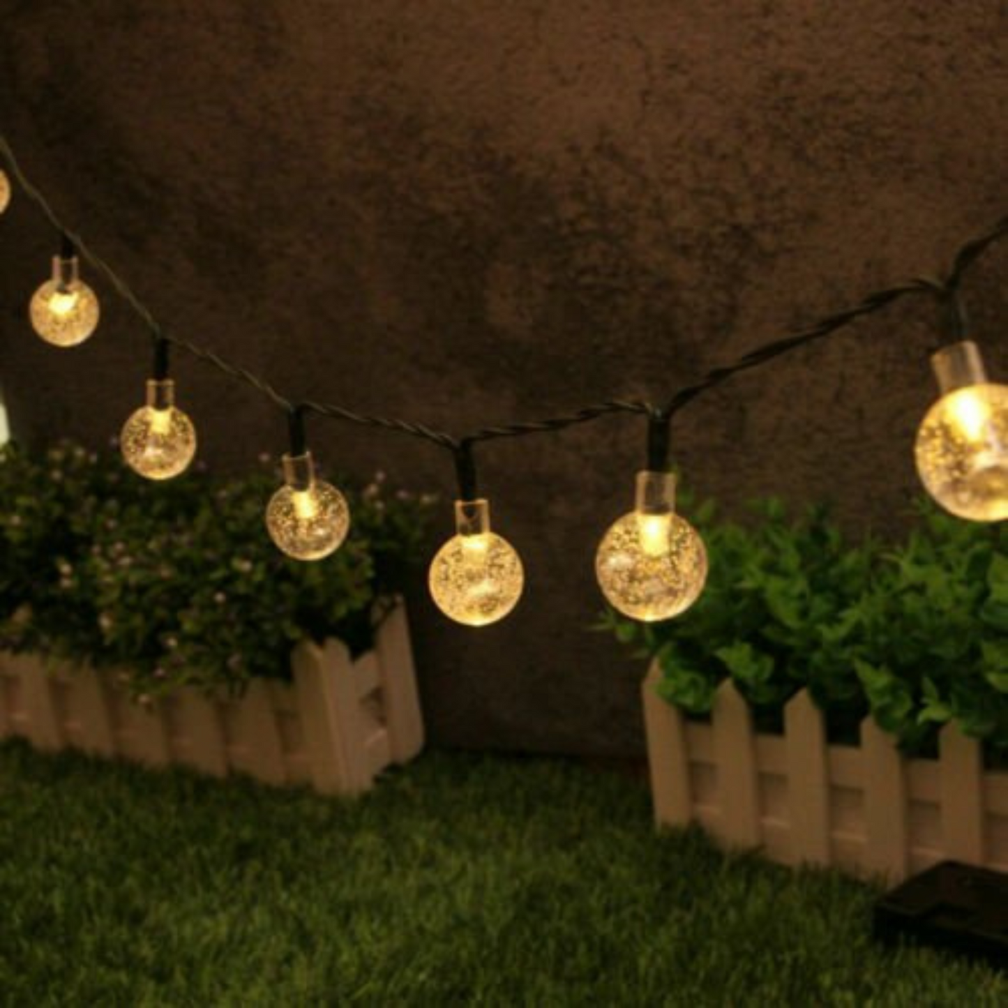 Solar Globe String Lights 100 to 200 LED Fairy Outdoor Festoon for Garden Party