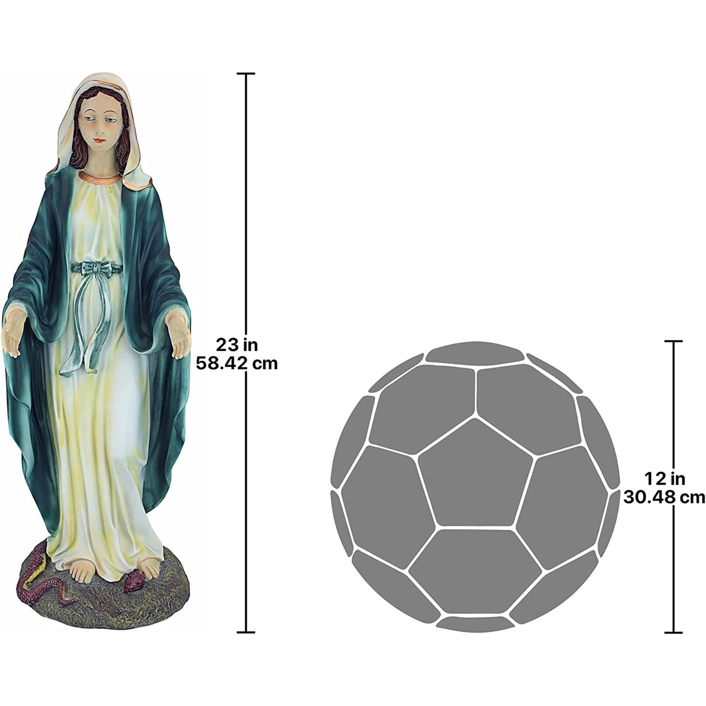 Virgin Mary The Blessed Mother of The Immaculate Conception Garden Statue