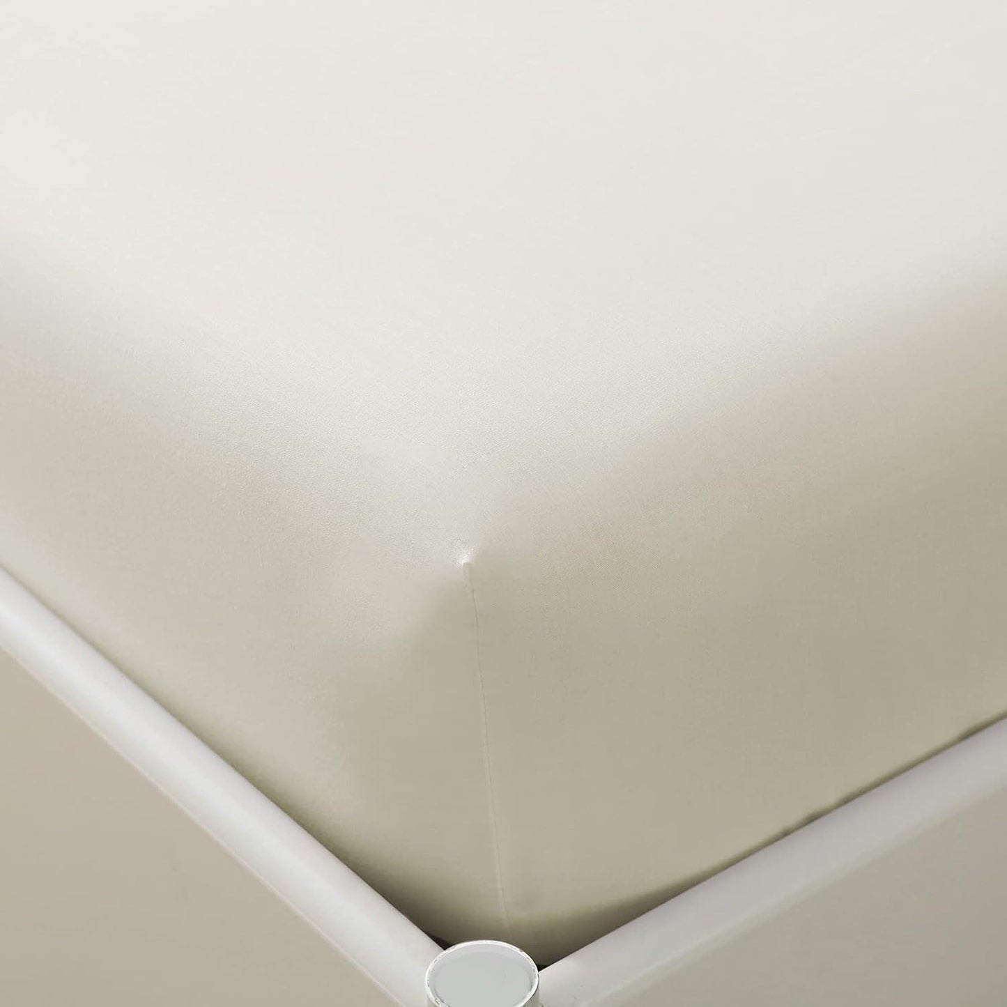 300 Thread Count Sheet Set 50% Cotton 50% Polyester Bed Sheet Set - Cream