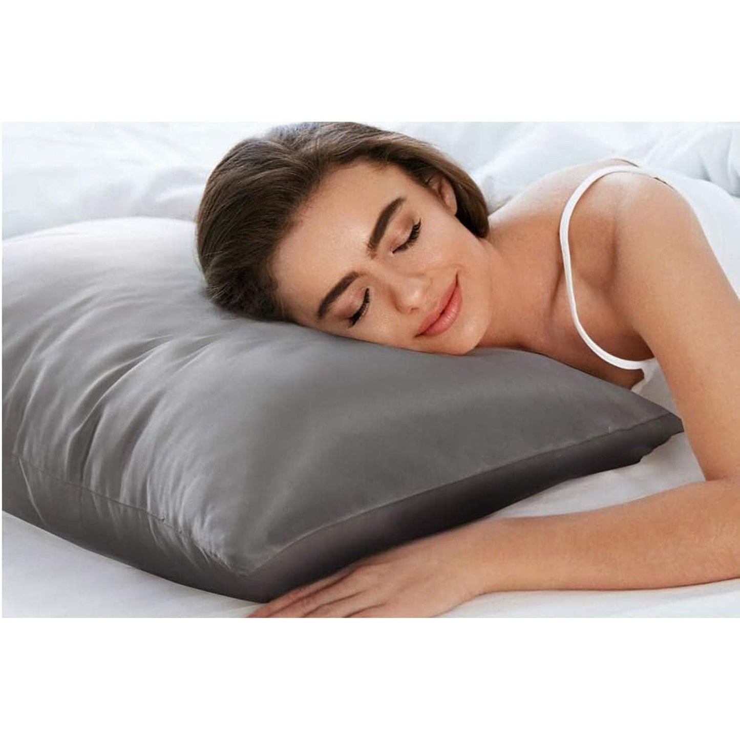 1800TC Microfibre Silky Soft Satin Comfort Hypoallergenic Fitted Sheet Set - Black