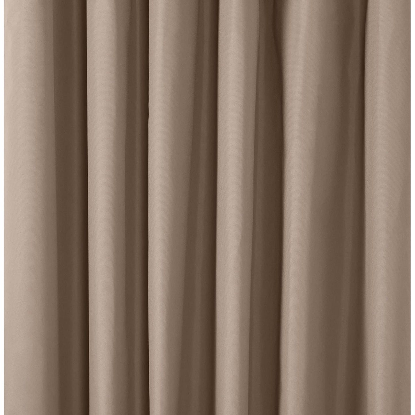 Room Darkening Blackout Window Curtains with Tie Backs Set 2 Panels - Taupe