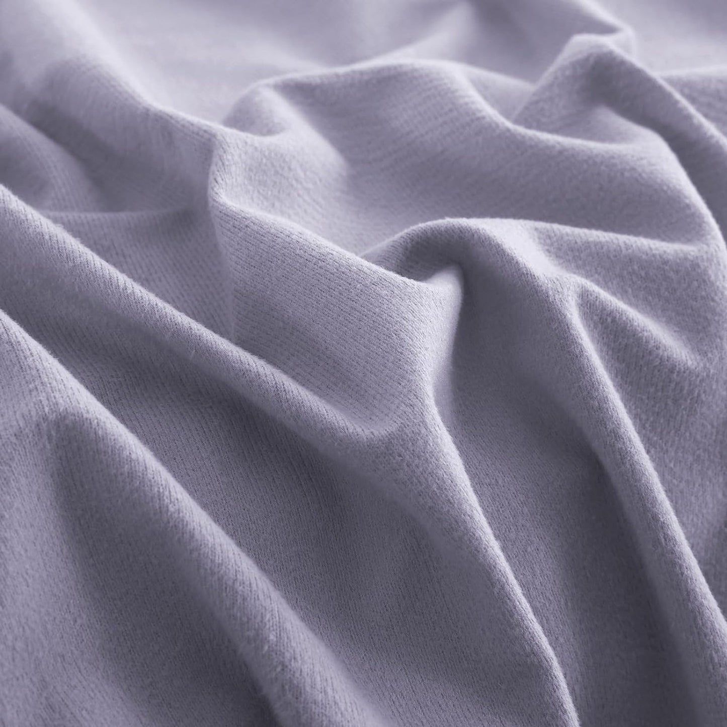 130 GSM Flannelette Soft Luxurious Micro Flannel Bed Sheet Set - Lavender