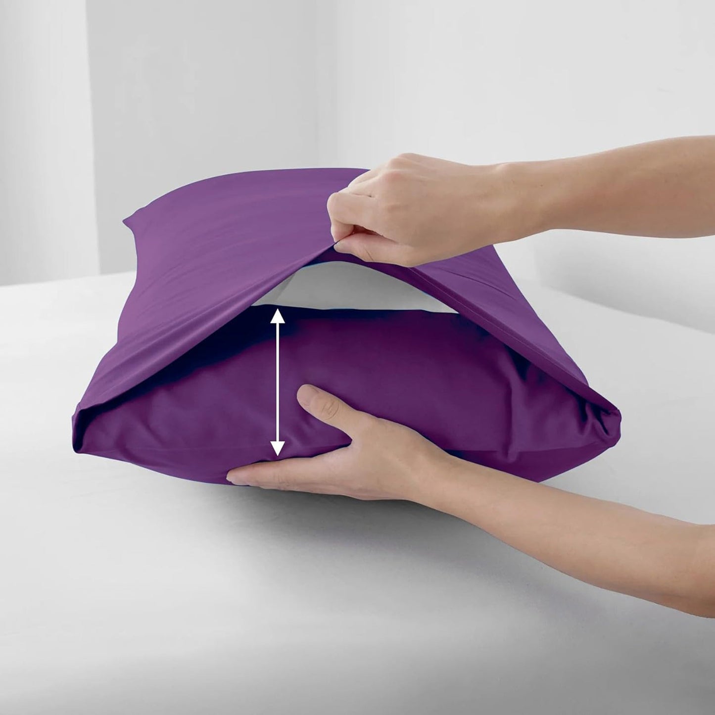 Soft Comfort Breathable Extra Deep Pocket Bed Sheet Set - Purple