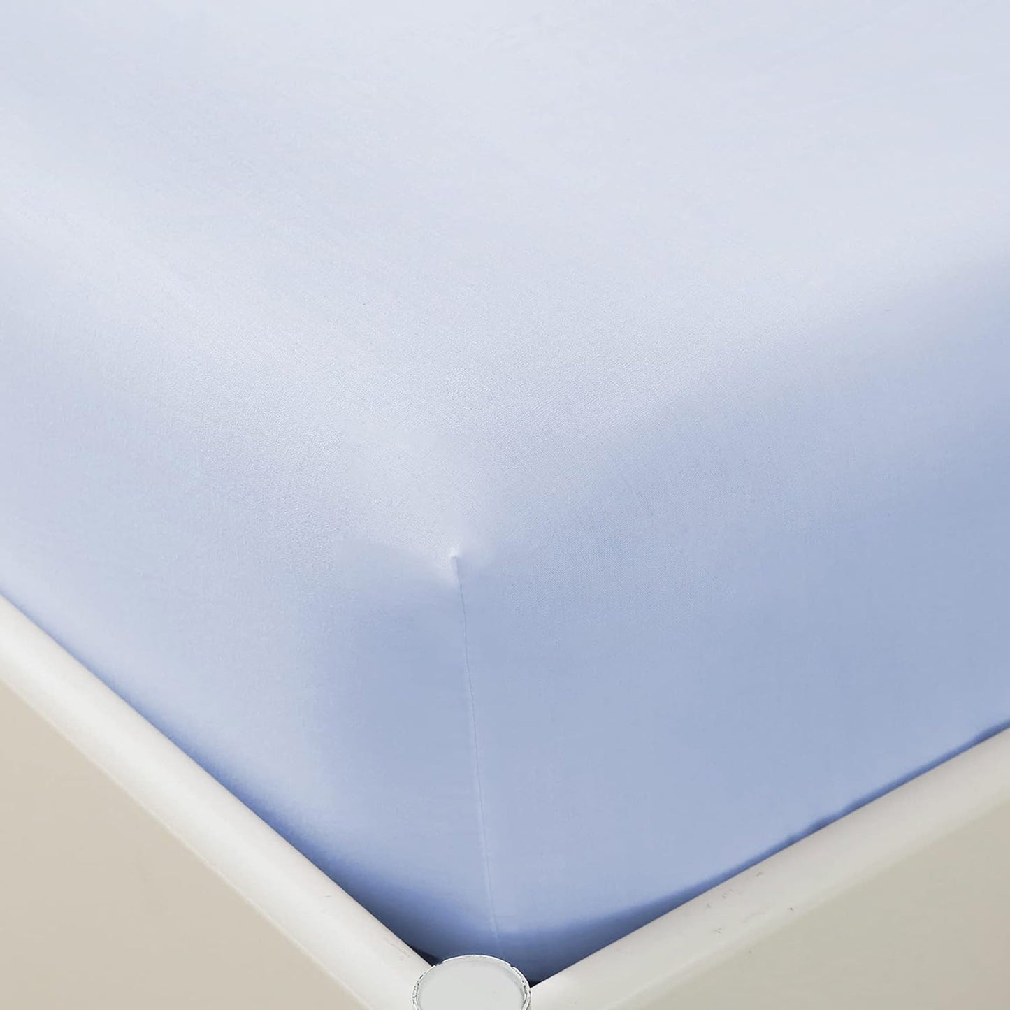 300 Thread Count Sheet Set 50% Cotton 50% Polyester Bed Sheet Set - Light Blue