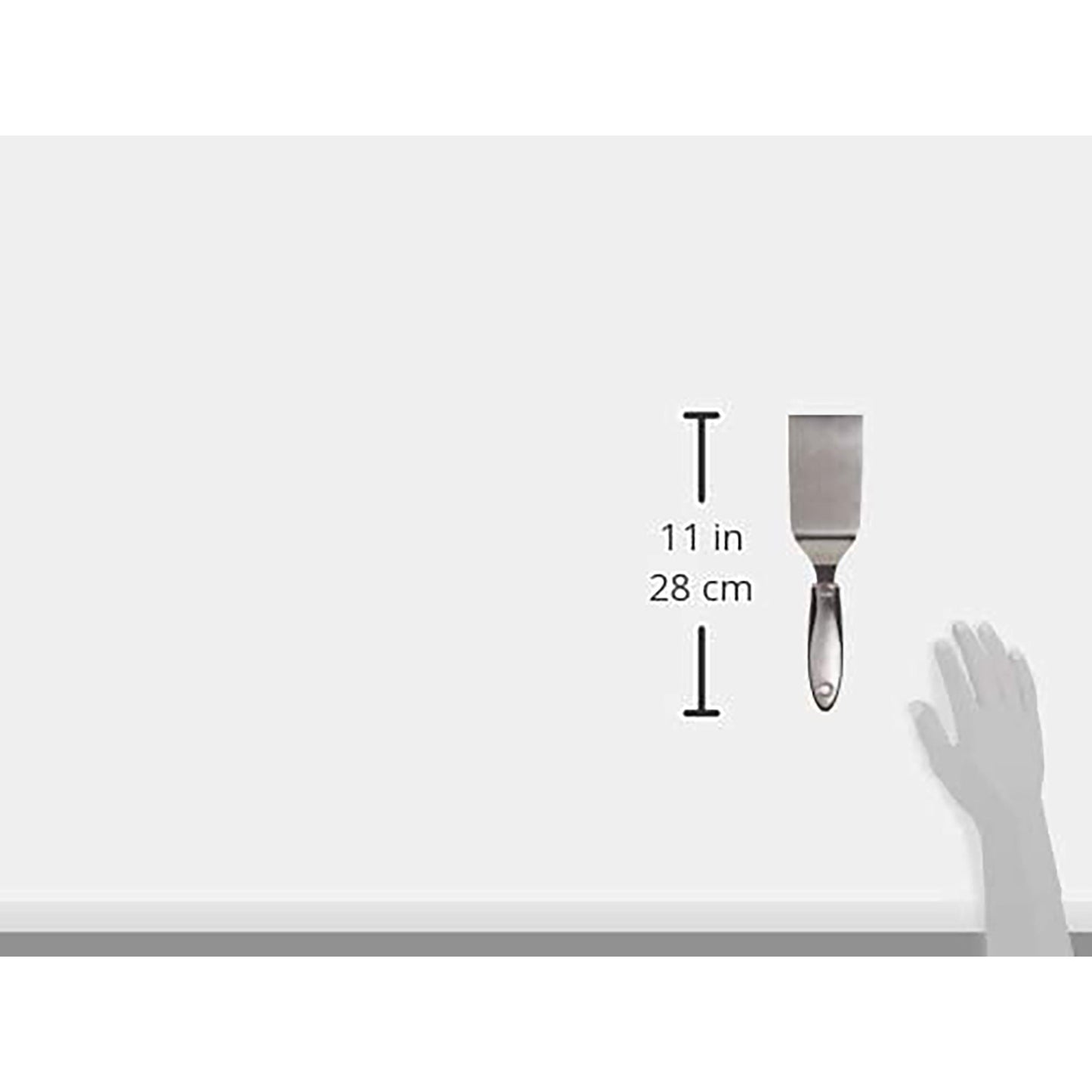 Stainless Steel Lasagne Turner Kitchen Utensil - Grey