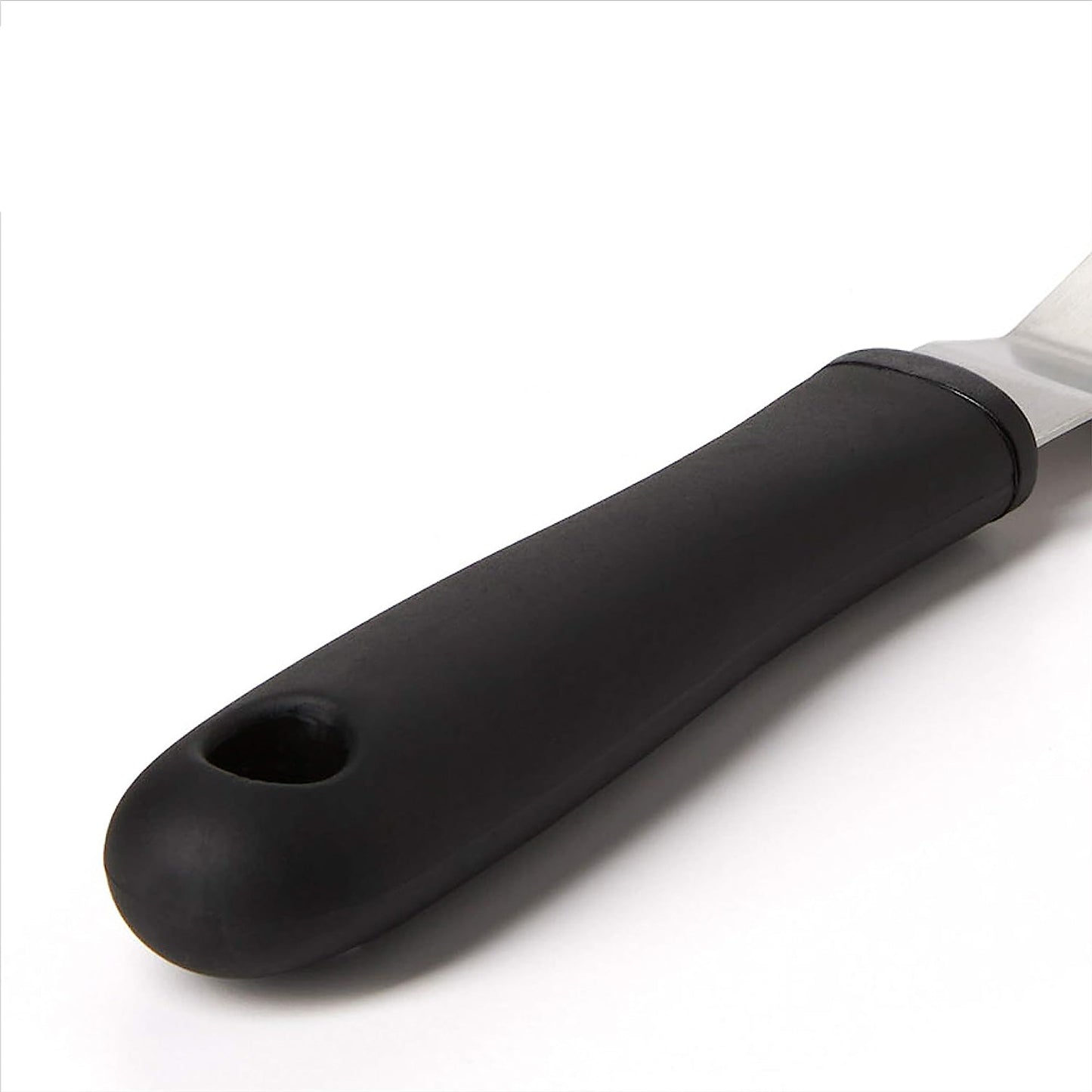 Stainless Steel Bent Icing Knife Large - Black