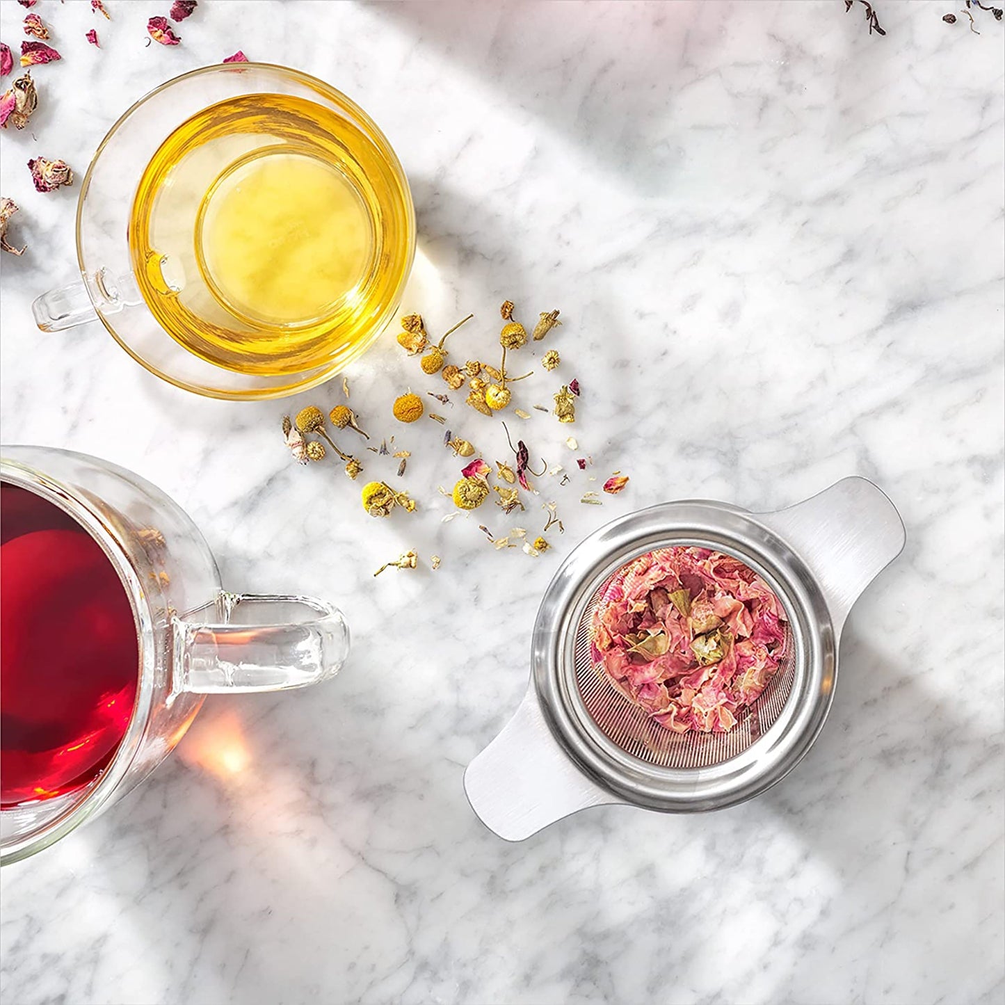 Tea and Coffee Infuser Basket Stainless Steel - Grey