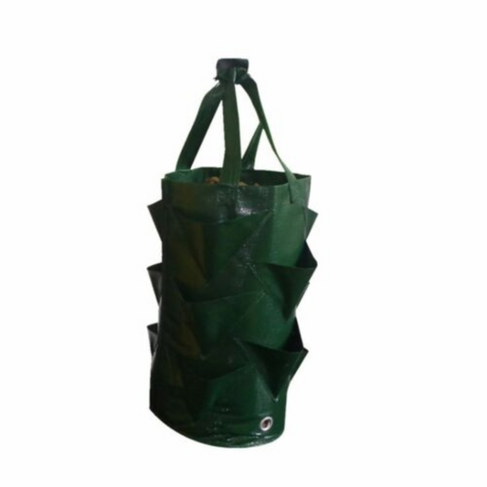 Hanging Flower Pouch Strawberry Planter Bags 3 Gallon Garden Planting Grow Bag