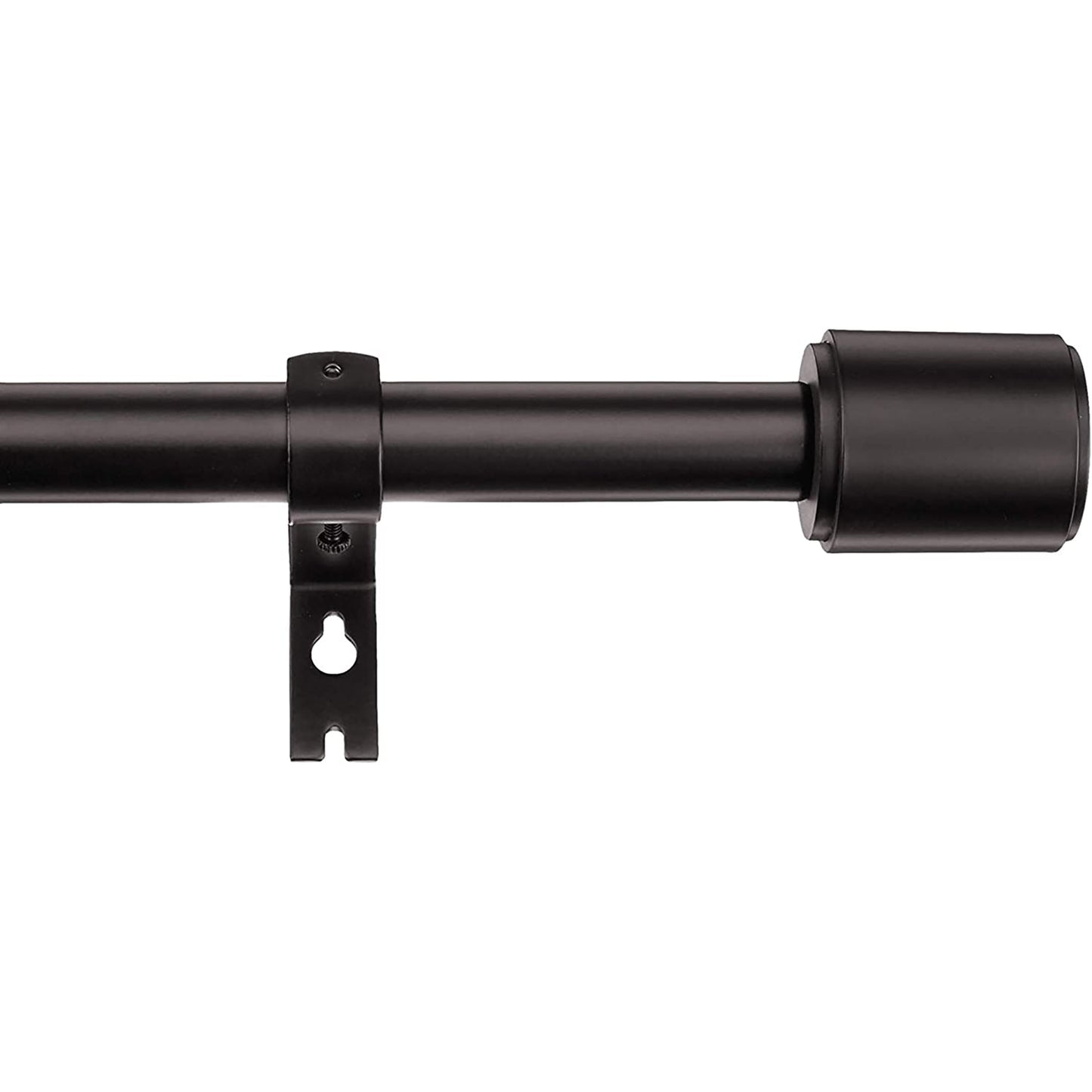 Adjustable Curtain Rod Wall Bracket Hooks Set of 2 - Espresso