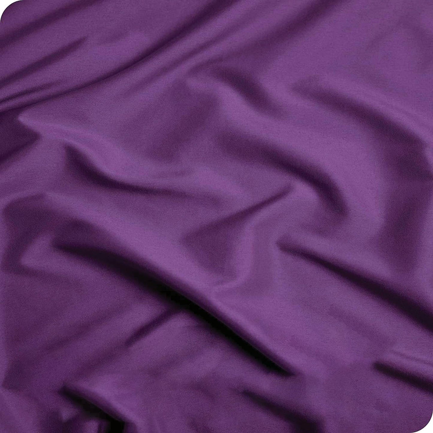 2000TC Ultra Soft Microfiber Zipper Closure Quilt Cover Set - Purple