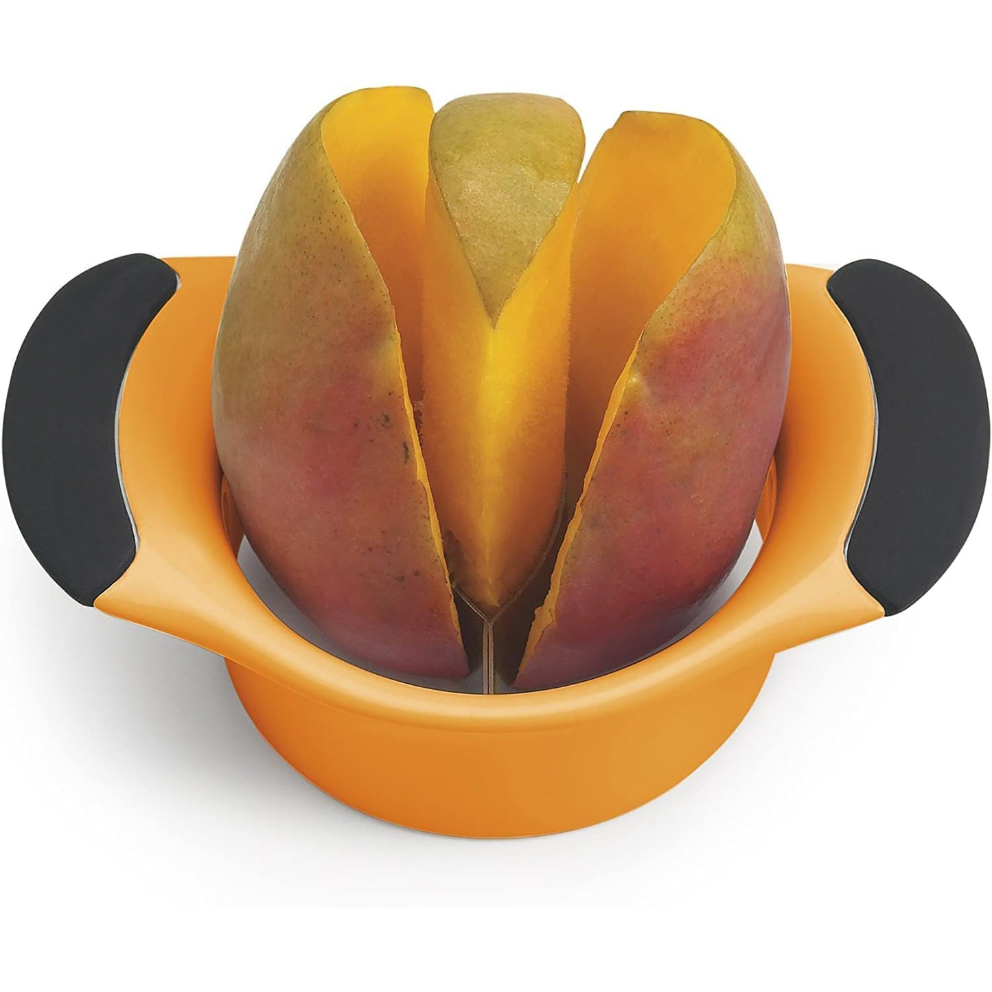 Stainless Steel Blade Mango Splitter with Non Slip Grip - Orange