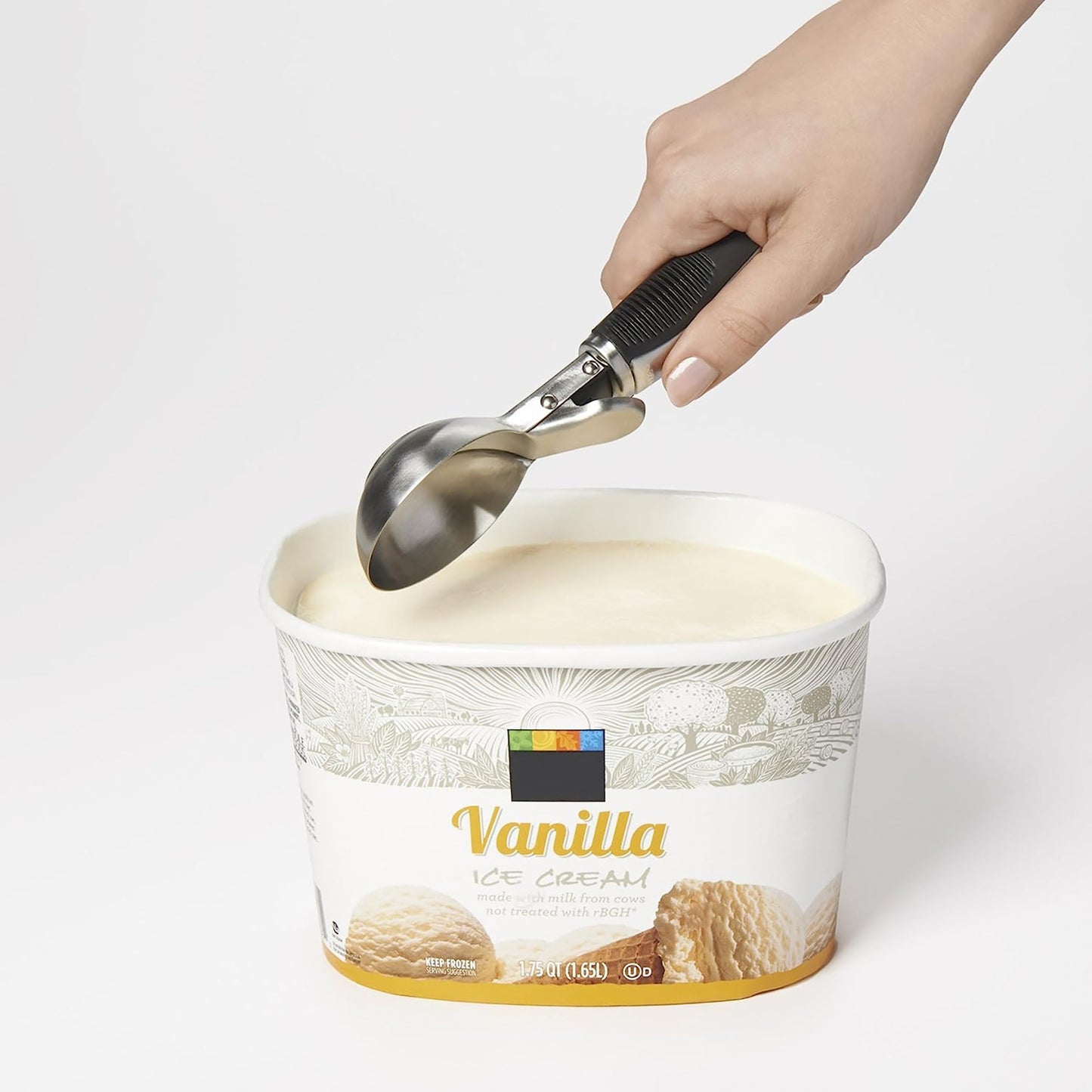 Stainless Steel Lever Ice Cream Scoop