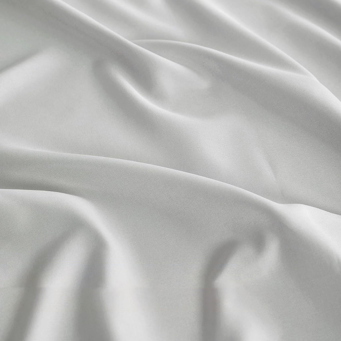 1000TC Ultra Soft Microfibre Extra Deep Fitted Sheet Set - Light Grey