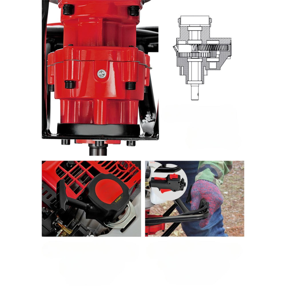 Motor Post Hole Complete Digger Engine Petrol Earth Auger - 92CC