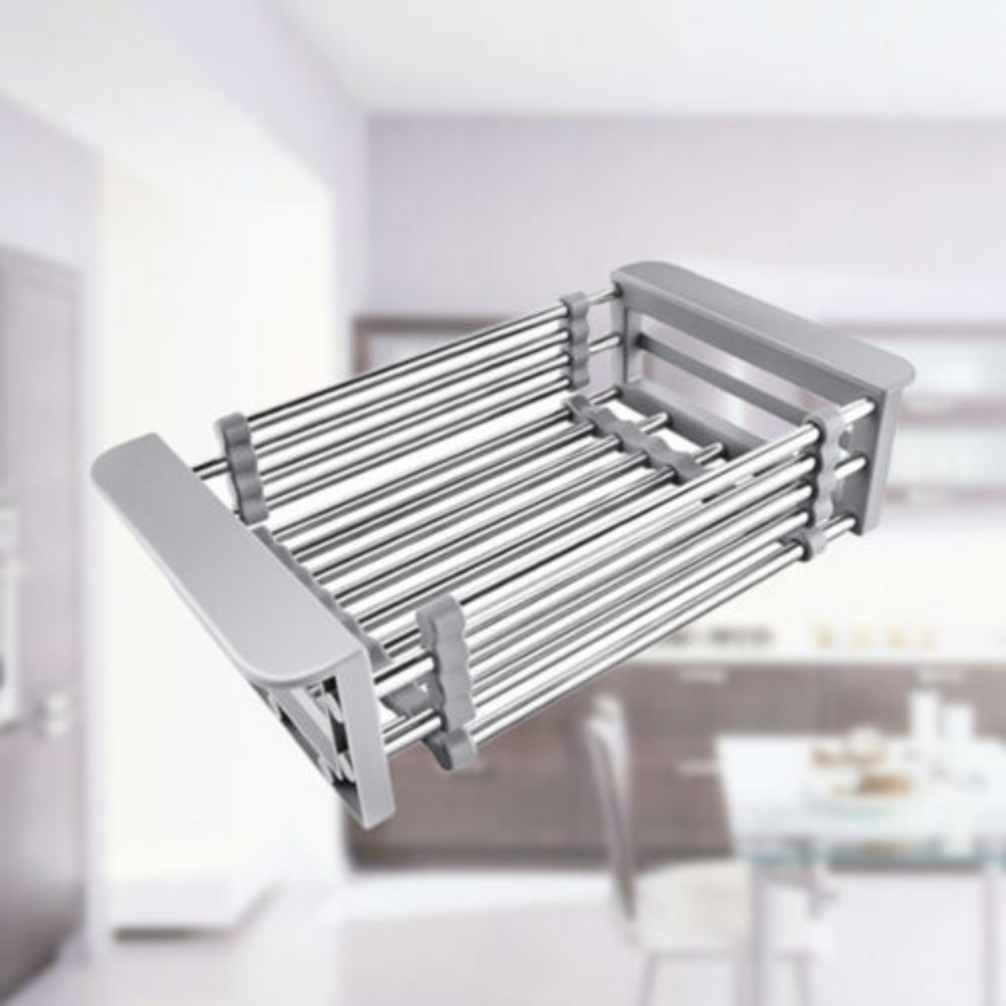 Stainless Steel Sink Storage Rack Kitchen Drain Basket Holder Strainer Organizer