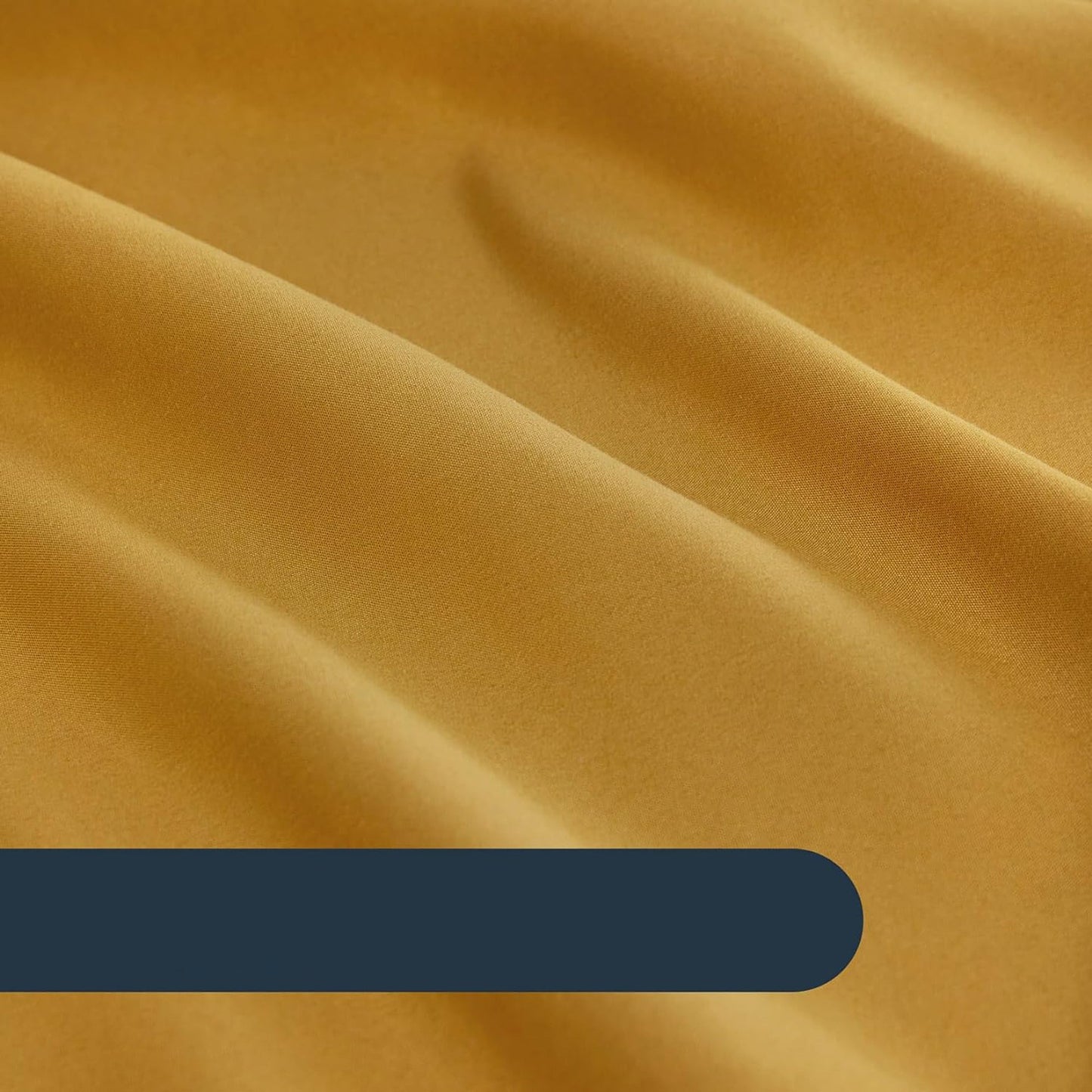 1000TC Ultra Soft Microfibre Pair of Pillowcases - Turmeric Yellow