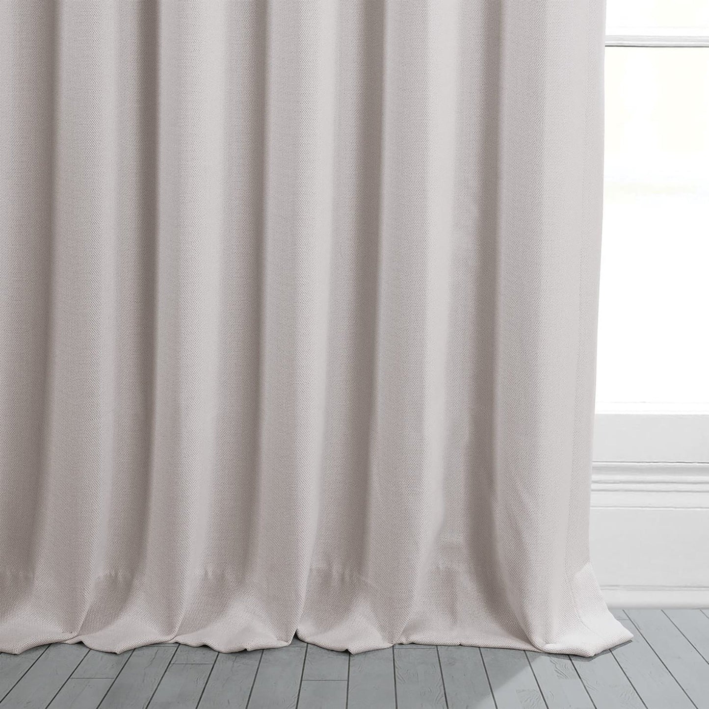 Faux Linen Room Darkening Curtains for Bedroom 1 Panel 50x84 Inch - Birch