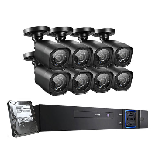 CCTV Camera Home Security System 8CH DVR 1080P 1TB Hard Drive Outdoor