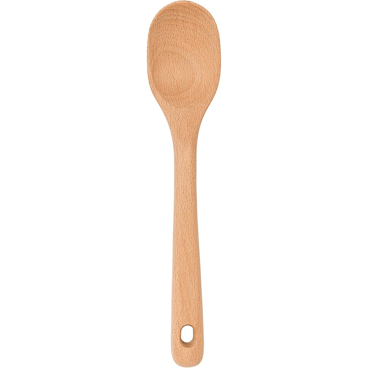 Large Wooden Spoon Solid Beechwood - 12.4x2.6 Inch