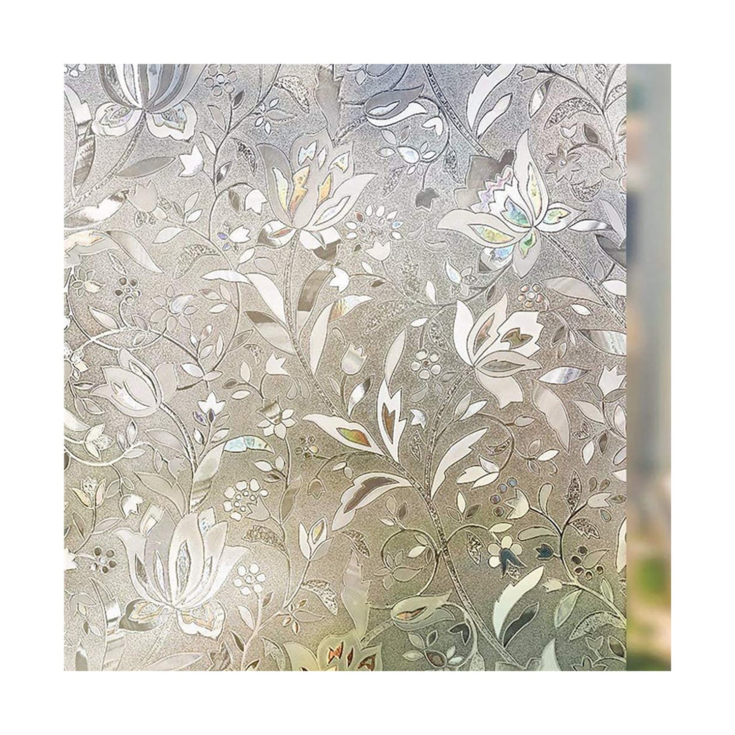 Decorative Removable Frosted Window Privacy Film Self Static Cling Anti UV - 45x254 cm