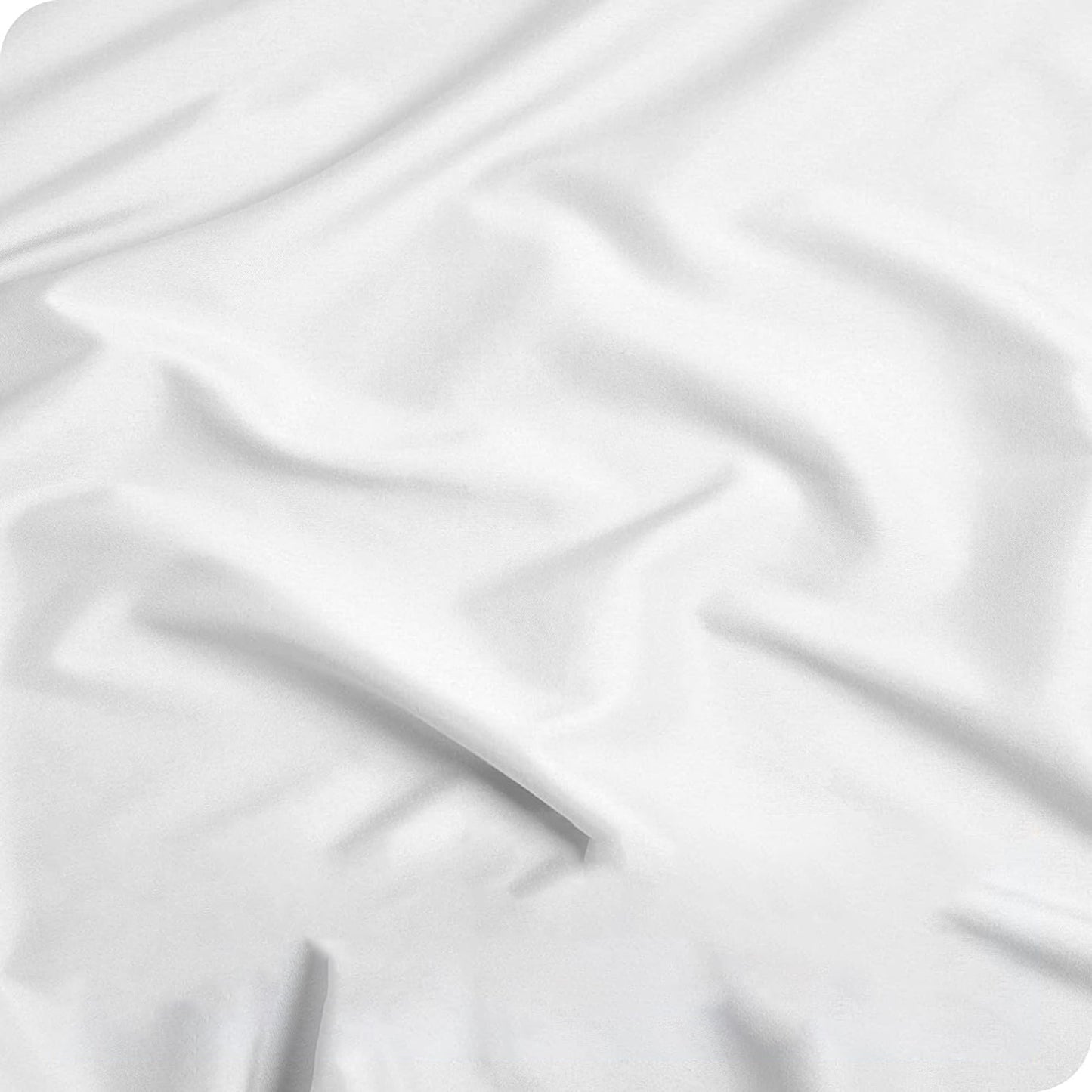 2000TC Ultra Soft Microfiber Zipper Closure Quilt Cover Set - White