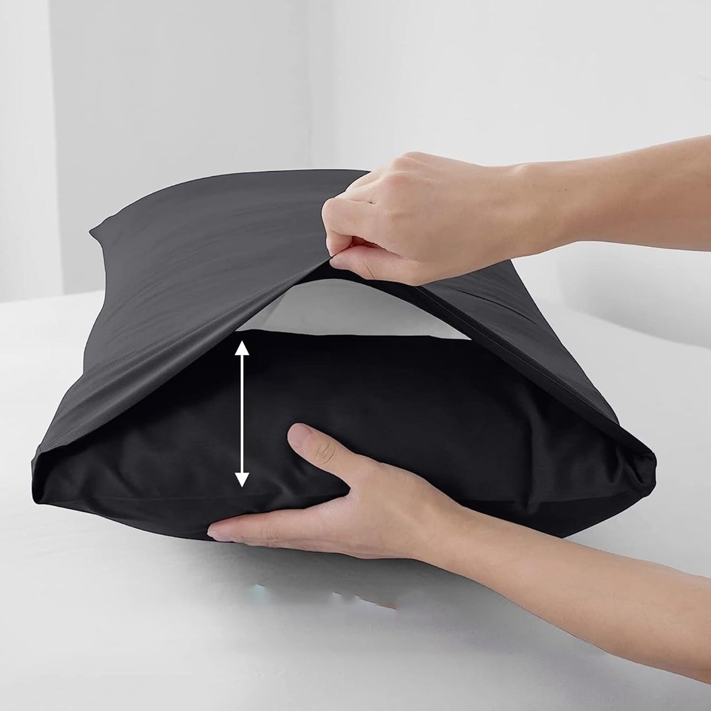 Soft Comfort Breathable Extra Deep Pocket Bed Sheet Set - Black