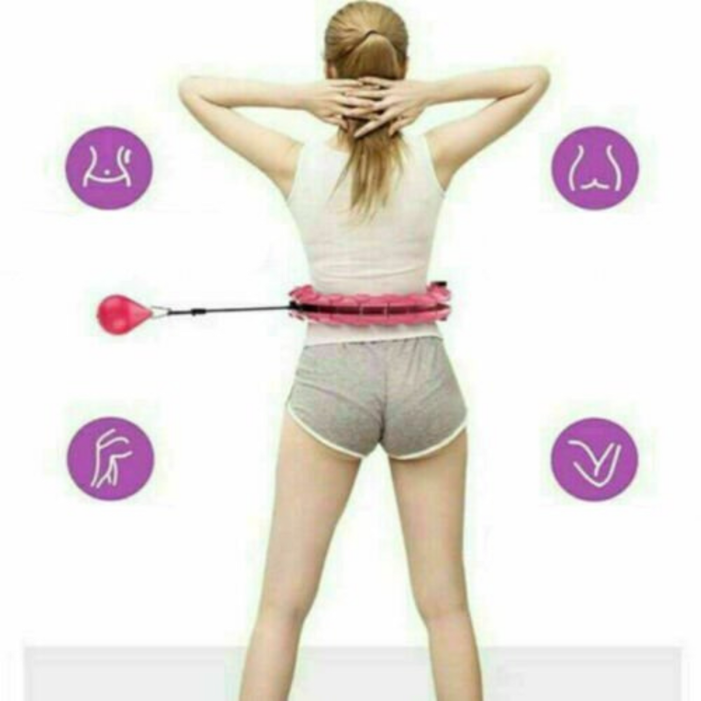 24 Knots Smart Hula Hoop Detachable Fitness Weighted Hoola Hoops