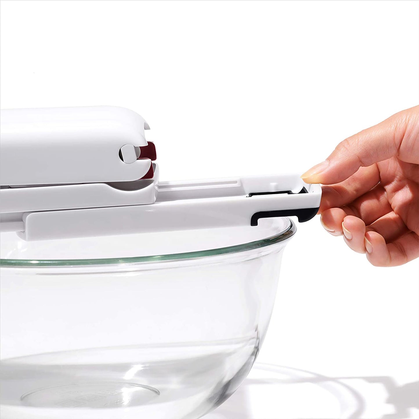 Quick-Release Multi-Cherry Pitter - White and Red