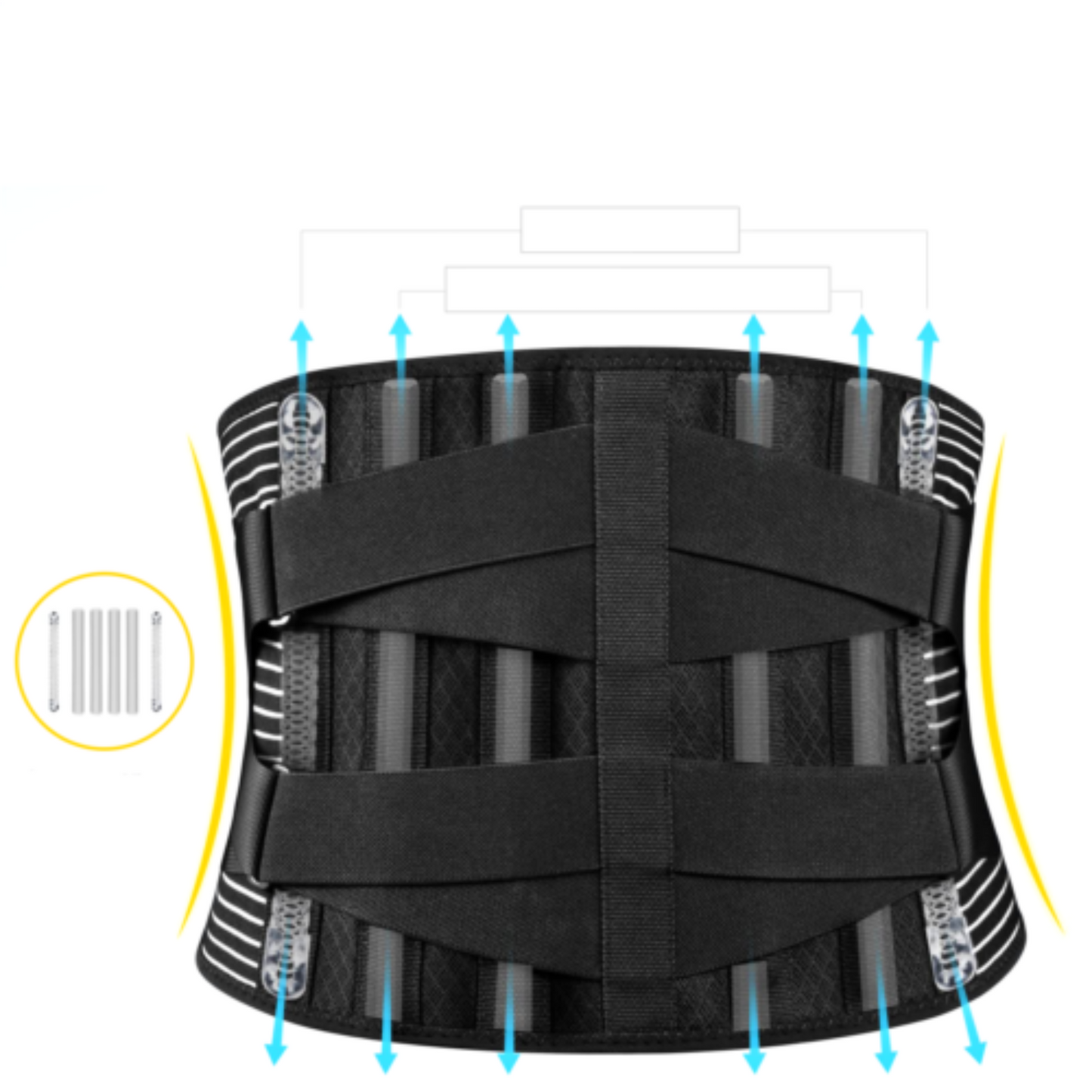 Posture Correcting Lumbar Lower Back Support Brace Orthosis Waist Belt