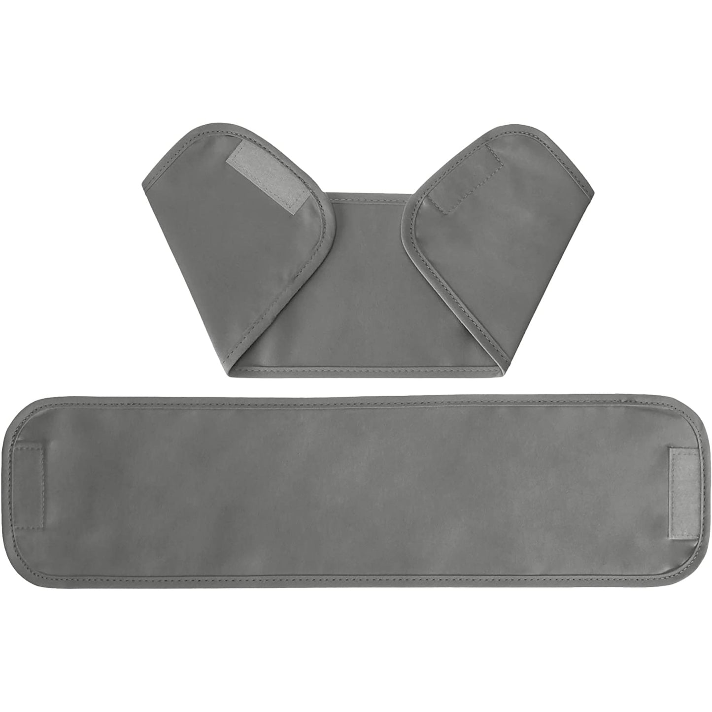 Grommetted Room Darkening Curtain Set with Tie Backs 54x46 Inches - Dark Gray