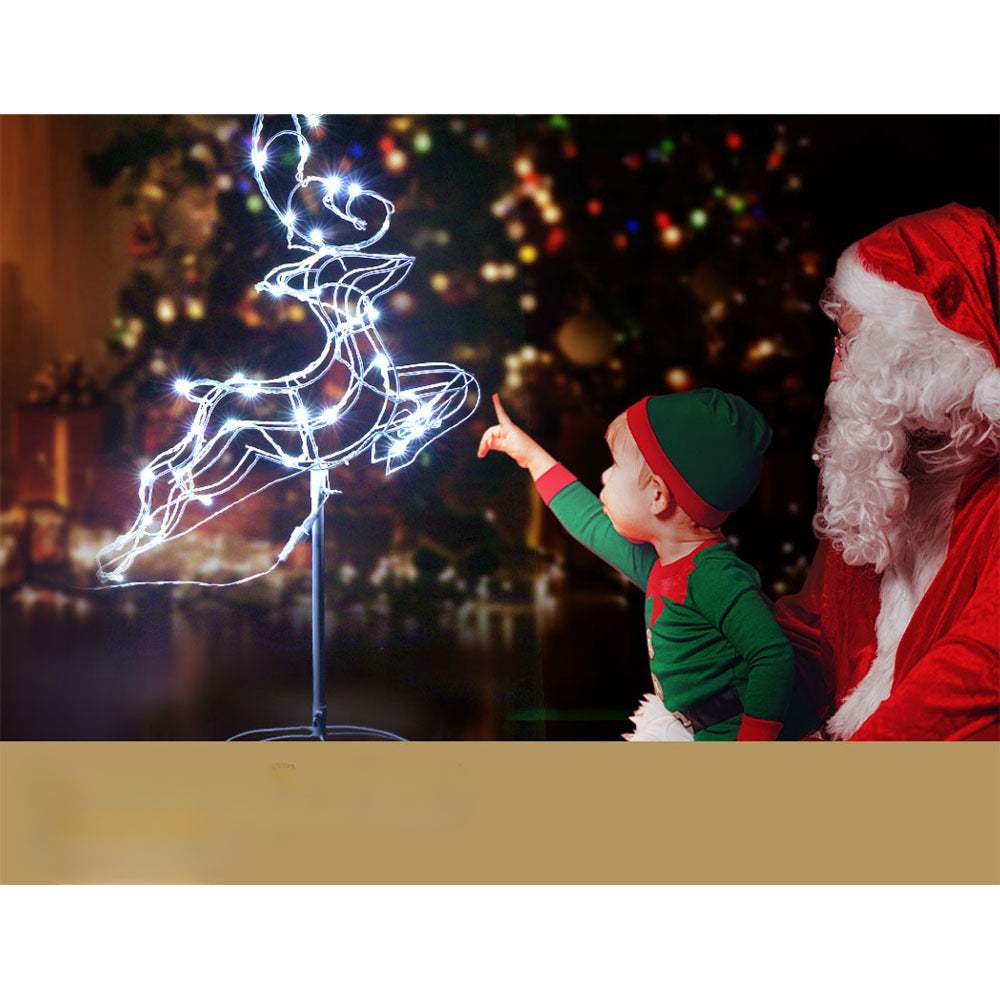 Christmas Motif LED Rope Reindeer Xmas Outdoor Lights - 5m