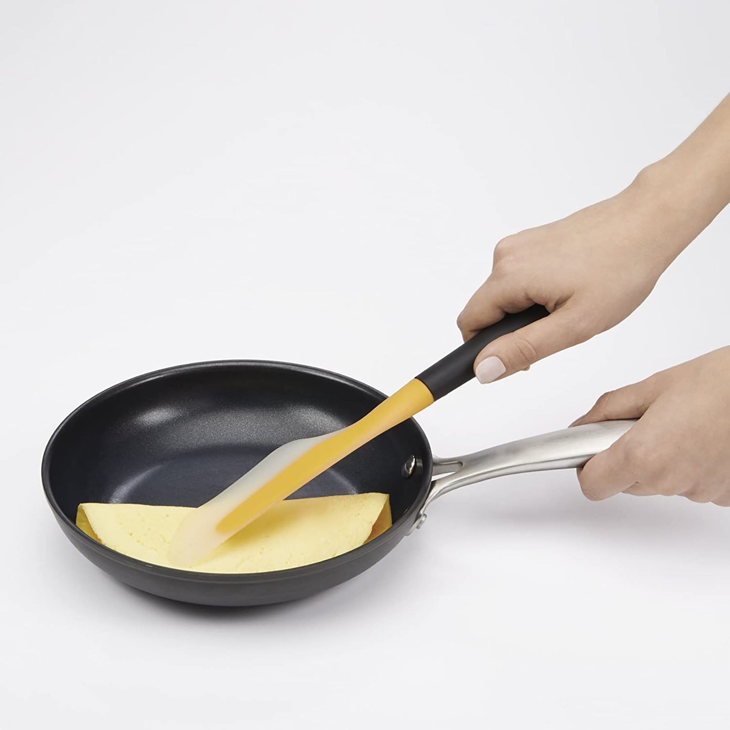Large Flip and Fold Omelet Turner - Yellow